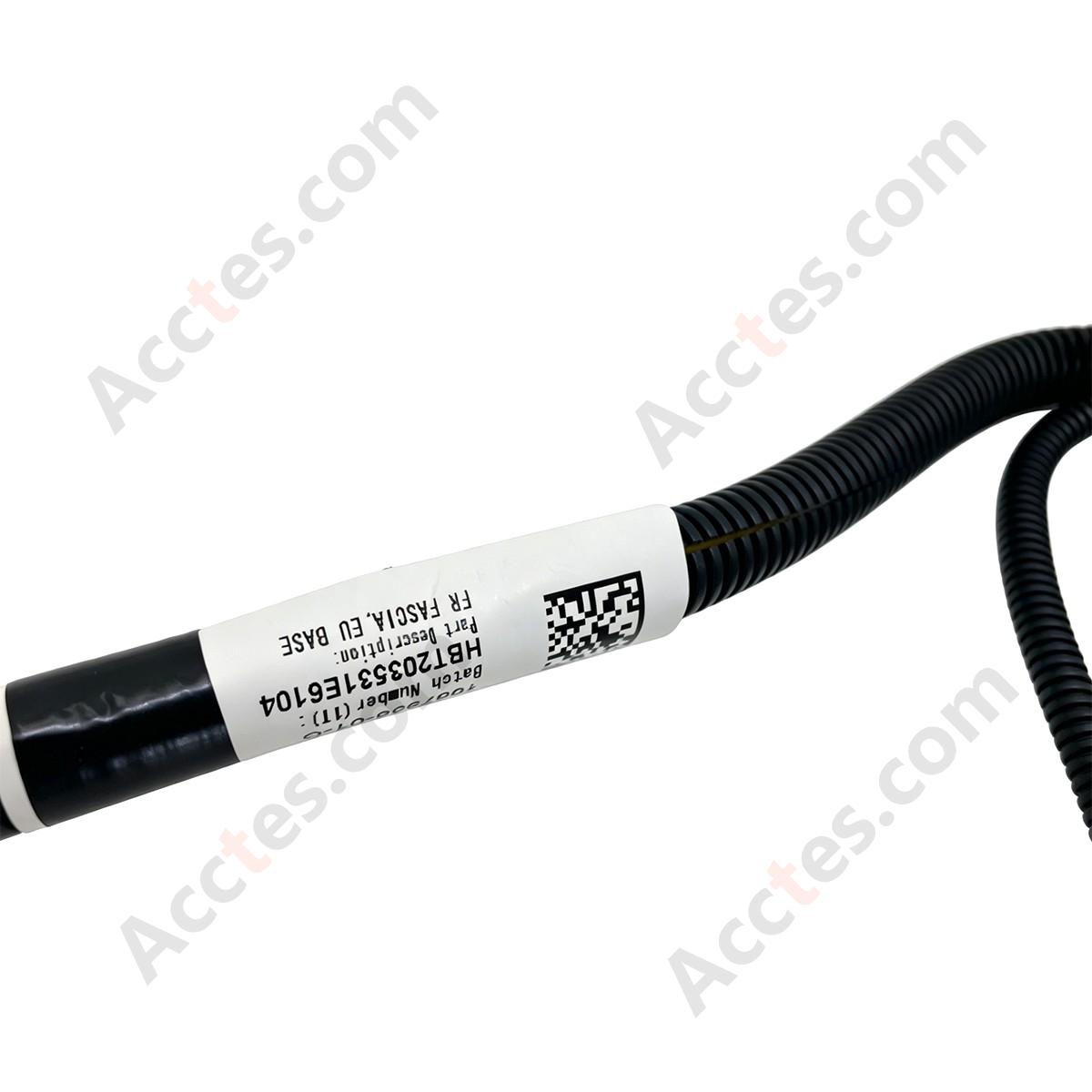 2019-2020 Tesla Model 3 Front Bumper Ultrasonic Parking Radar Wiring Harness Without Fog Lamp 1067958-01-G