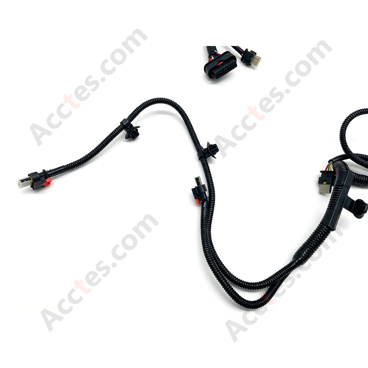 2019-2020 Tesla Model 3 Front Bumper Ultrasonic Parking Radar Wiring Harness Without Fog Lamp 1067958-01-G