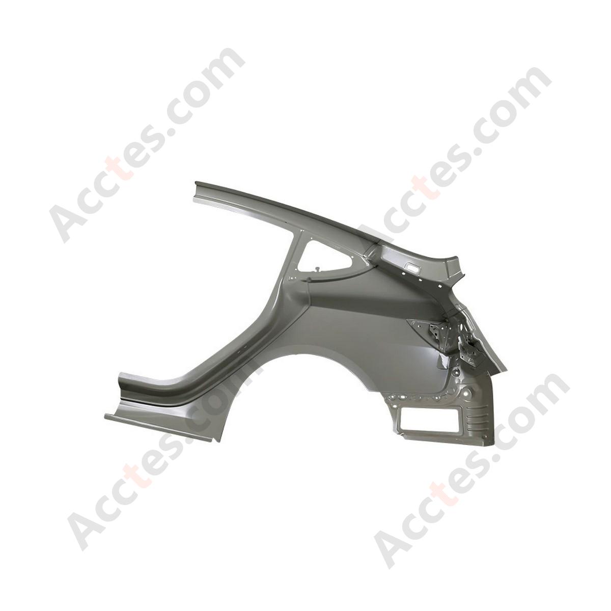Rear Right RH Passenger Side Primed Quarter Panel Fender With Molding For 2019-2022 Tesla Model 3 OEM 1073736-SC-R