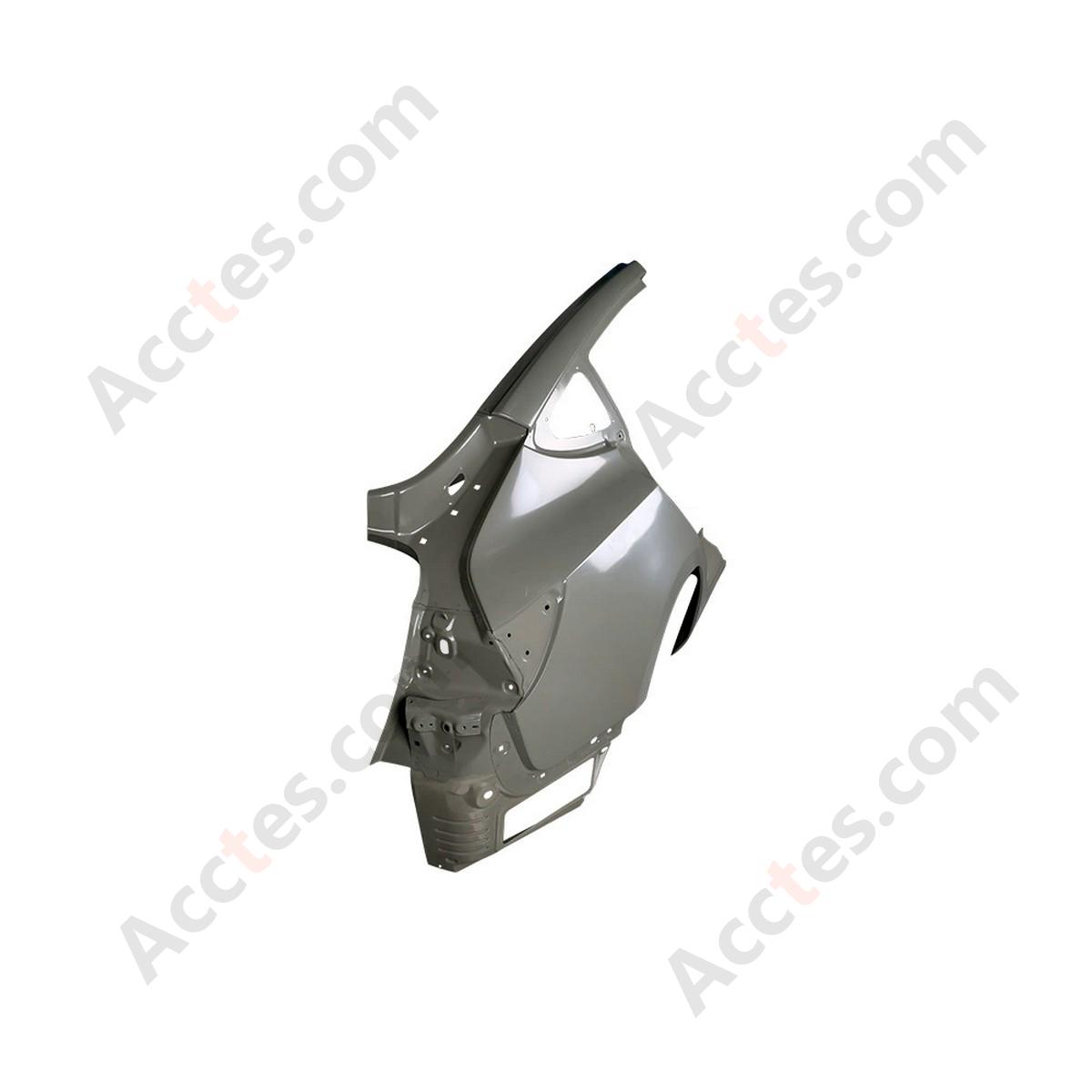 Rear Right RH Passenger Side Primed Quarter Panel Fender With Molding For 2019-2022 Tesla Model 3 OEM 1073736-SC-R