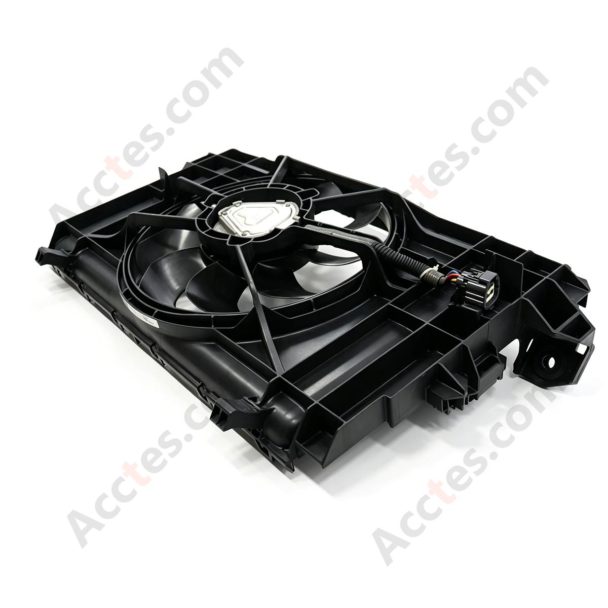 OEM Radiator Cooling Fan Assembly With Shroud OE 1077084-00-E For 2017-2023 Tesla Model 3