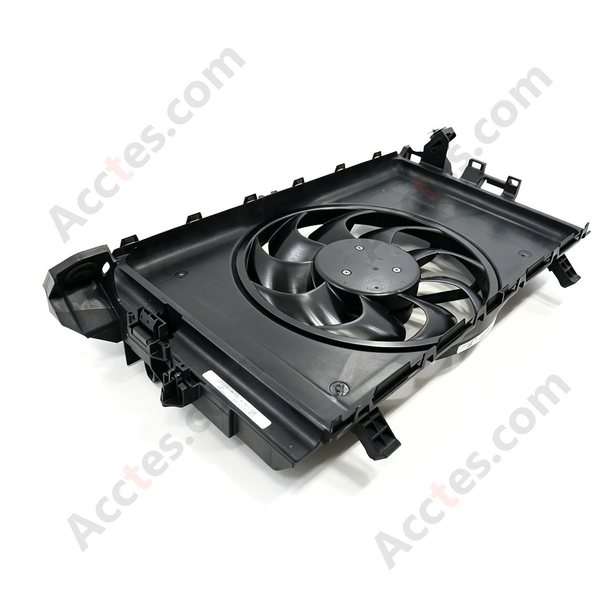 OEM Radiator Cooling Fan Assembly With Shroud OE 1077084-00-E For 2017-2023 Tesla Model 3