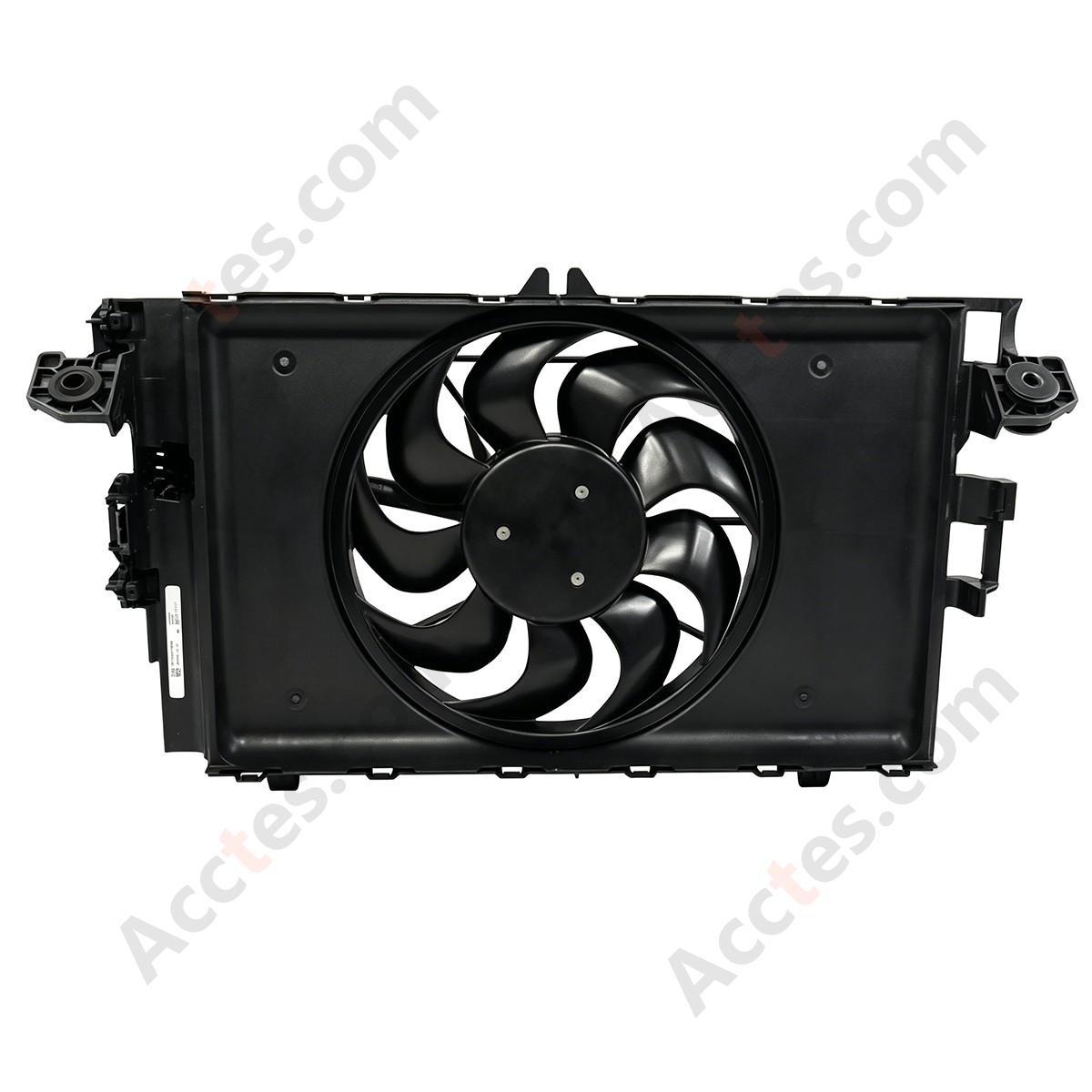 OEM Radiator Cooling Fan Assembly With Shroud OE 1077084-00-E For 2017-2023 Tesla Model 3