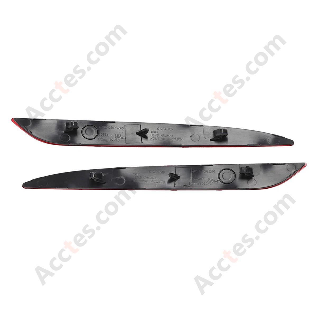 For Tesla Model 3 Rear Bumper Reflector Lamp, Left & Right Side, New, 2019-2021 OEM 1077406-00-F