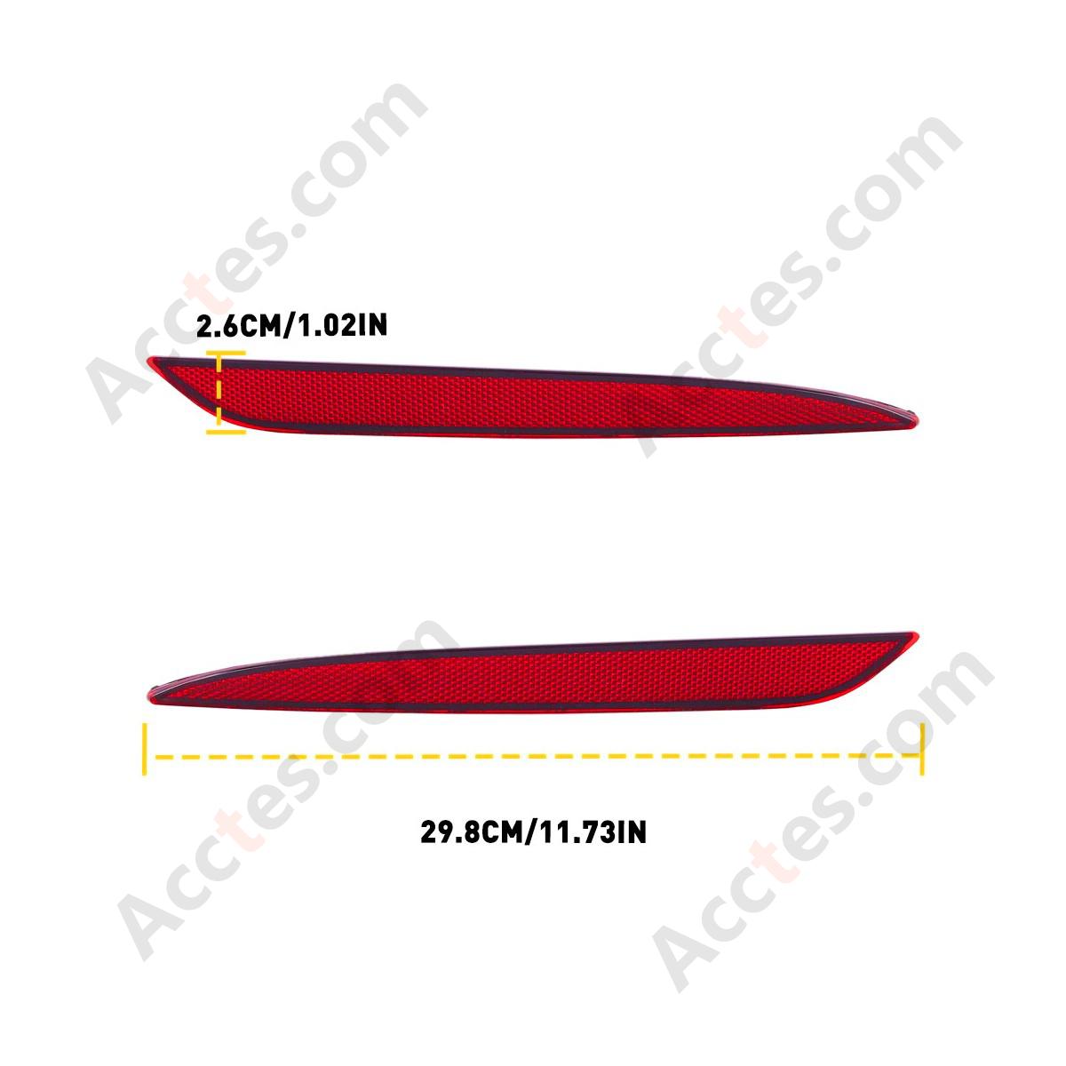 For Tesla Model 3 Rear Bumper Reflector Pair RIGHT 1077407-00-F US