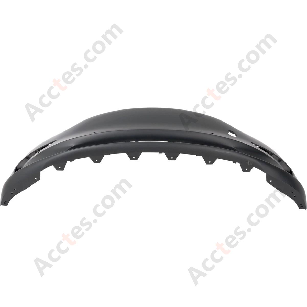 Front Bumper Cover Fascia For 2017-2023 Tesla Model 3 Primed with Tow Hook Hole
