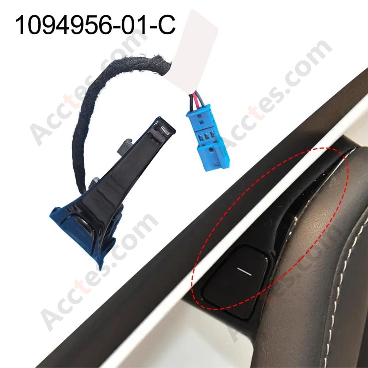Fit For Tesla Model 3 2019-2020 Front Left Door Switch Button 1094956-01-C