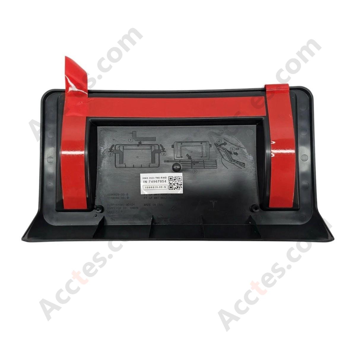 Tesla Front (US) License Plate Mount 3 1096829-01-G