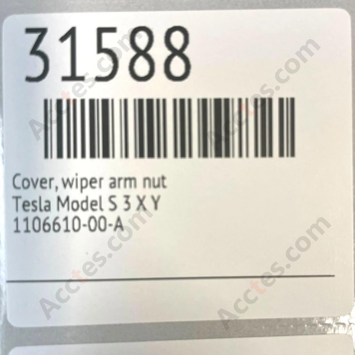 Tesla Model 3&Y 19-22 Windshield Wiper Arm Nut Cover Cap NEW OEM 1106610-00-A