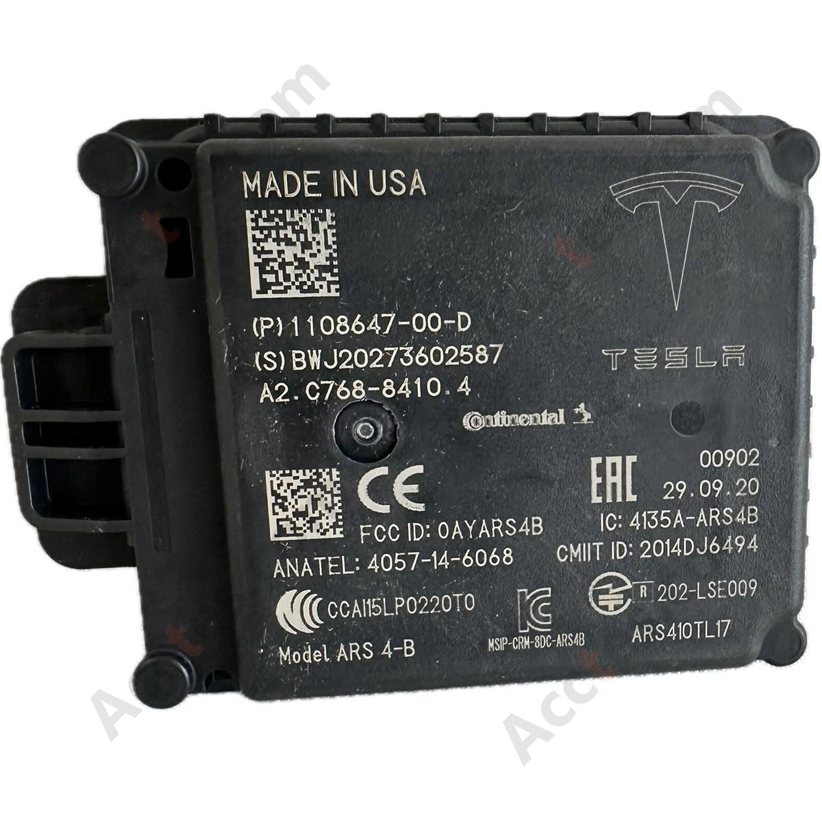 Tesla Model 3 & Y2019-2022 USA Version Continental  ACC Front Radar Sensor OEM 1108647-00-D