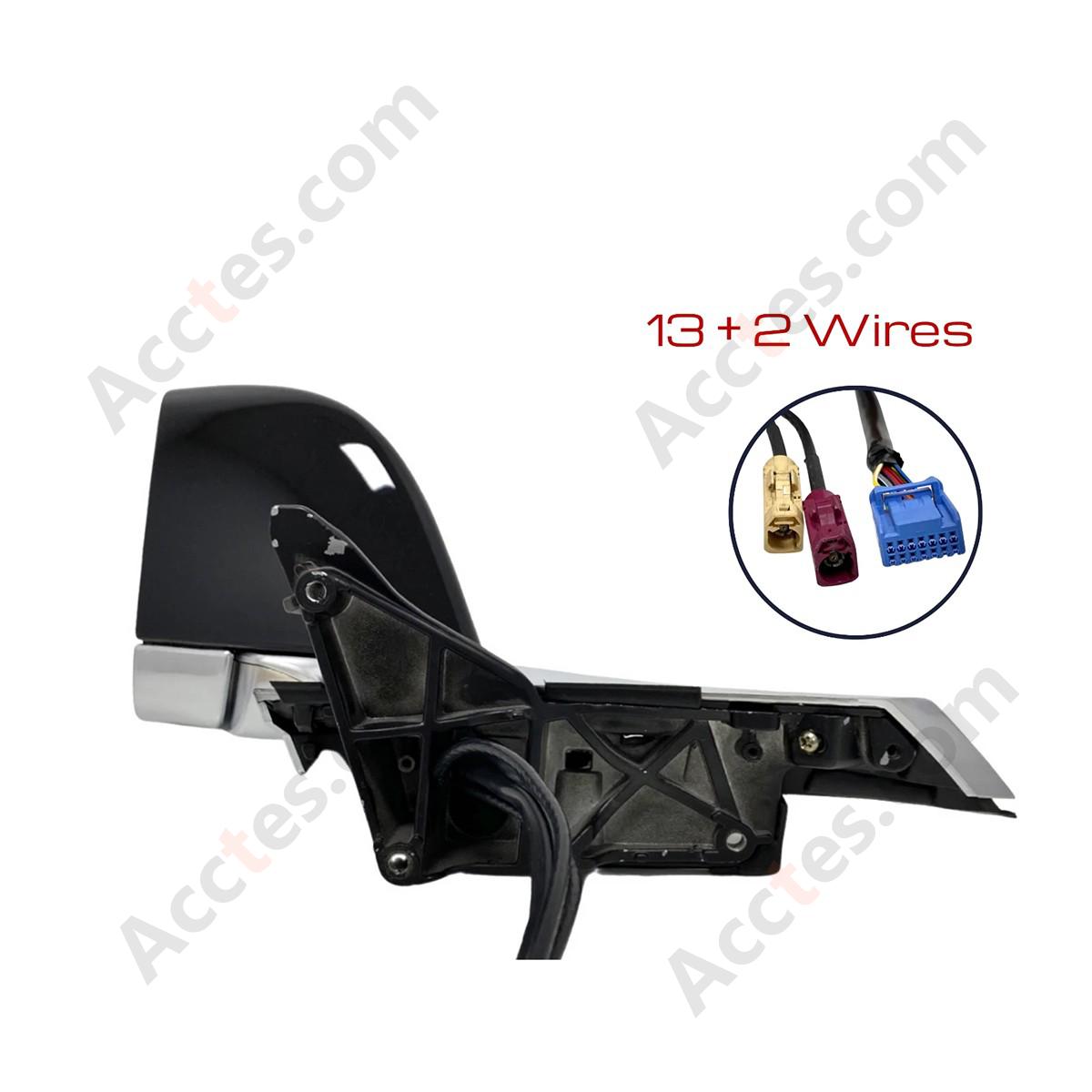 For 2017-2020 TESLA MODEL 3 Driver Side Mirror Black with Memory - Left Side