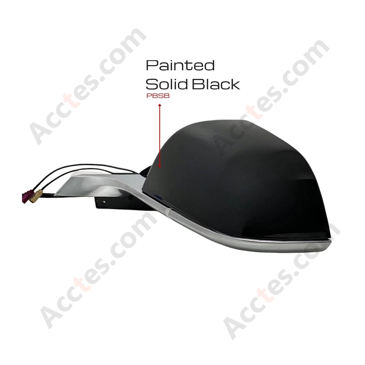 For 2017-2020 TESLA MODEL 3 Driver Side Mirror Black with Memory - Left Side
