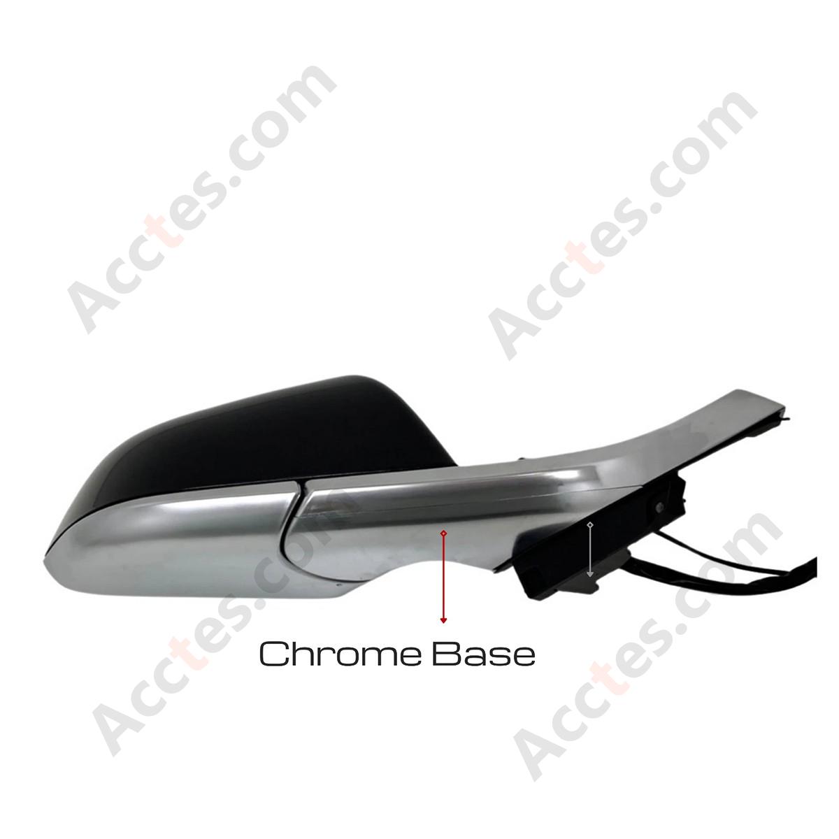 For 2017-2020 TESLA MODEL 3 Passenger Side Mirror Black with Memory - Right Side