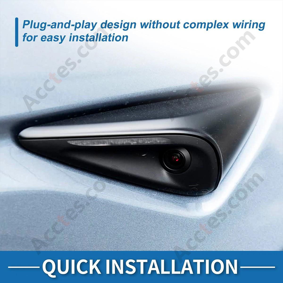 Front Right Side Fender Wing Camera for Tesla 2021-2023 Model 3&Y 1125107-50-J