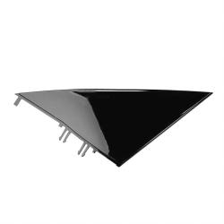 Left Side Mirror Triangle Corner Molding Fender Trim For Tesla Model 3 2021 1130655-00-D