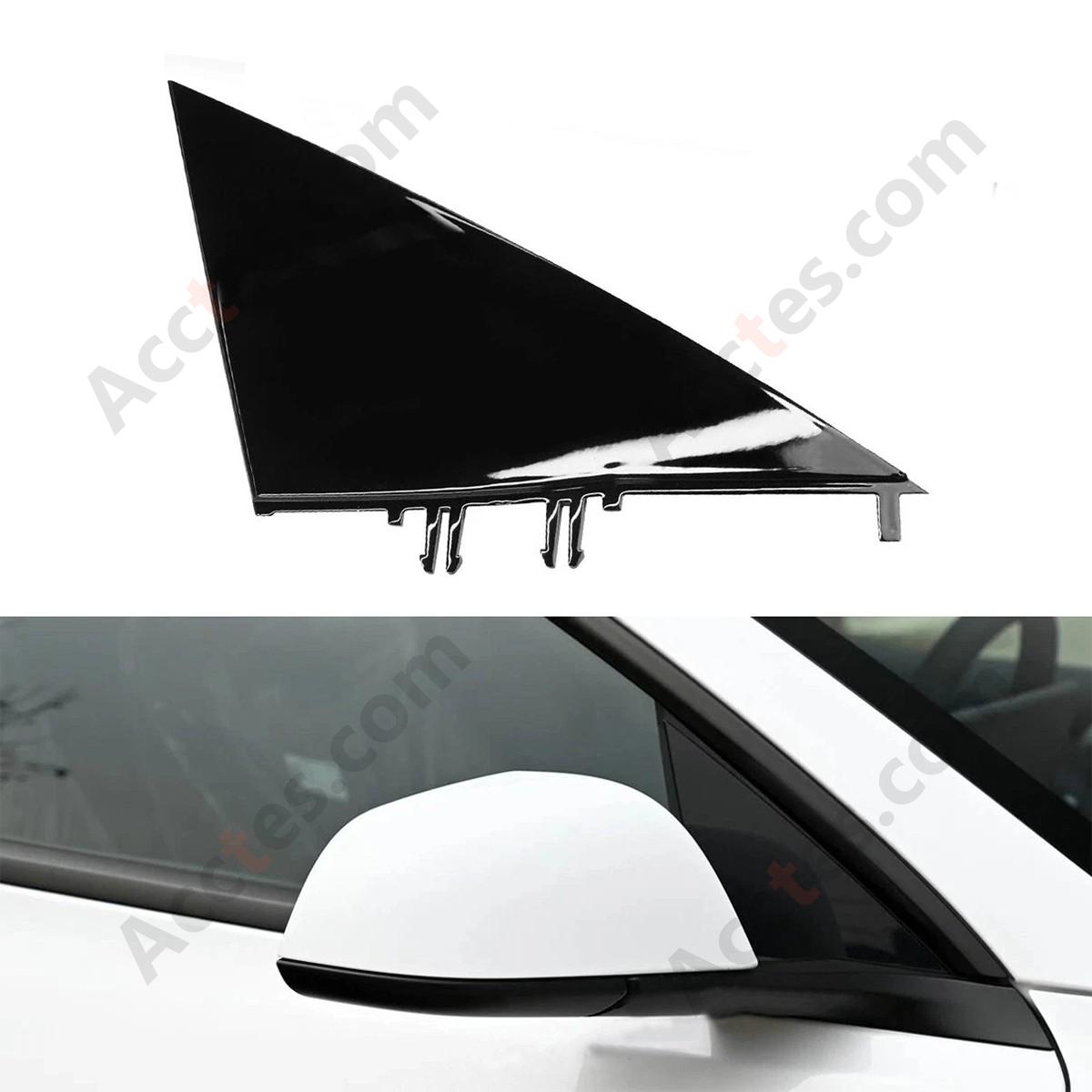 Right Side Mirror Triangle Corner Molding Fender Trim For Tesla Model 3 2021 1130656-00-D