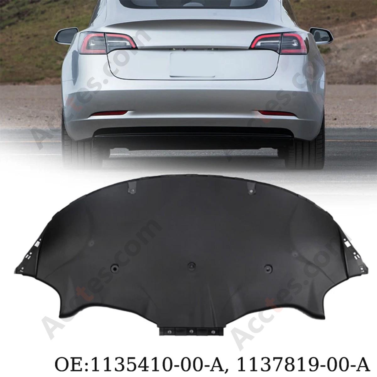 For 2017-2023 Tesla Model 3 Rear Bumper Lower Valance Shield Splash 1137819-00-A