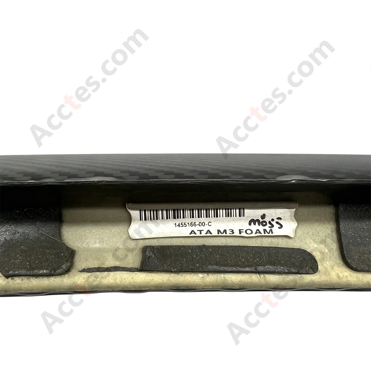 2017-2022 Tesla Model 3 Carbon Fiber Rear Trunk Lip Spoiler Black Performance For OEM Part 1455166-00-C