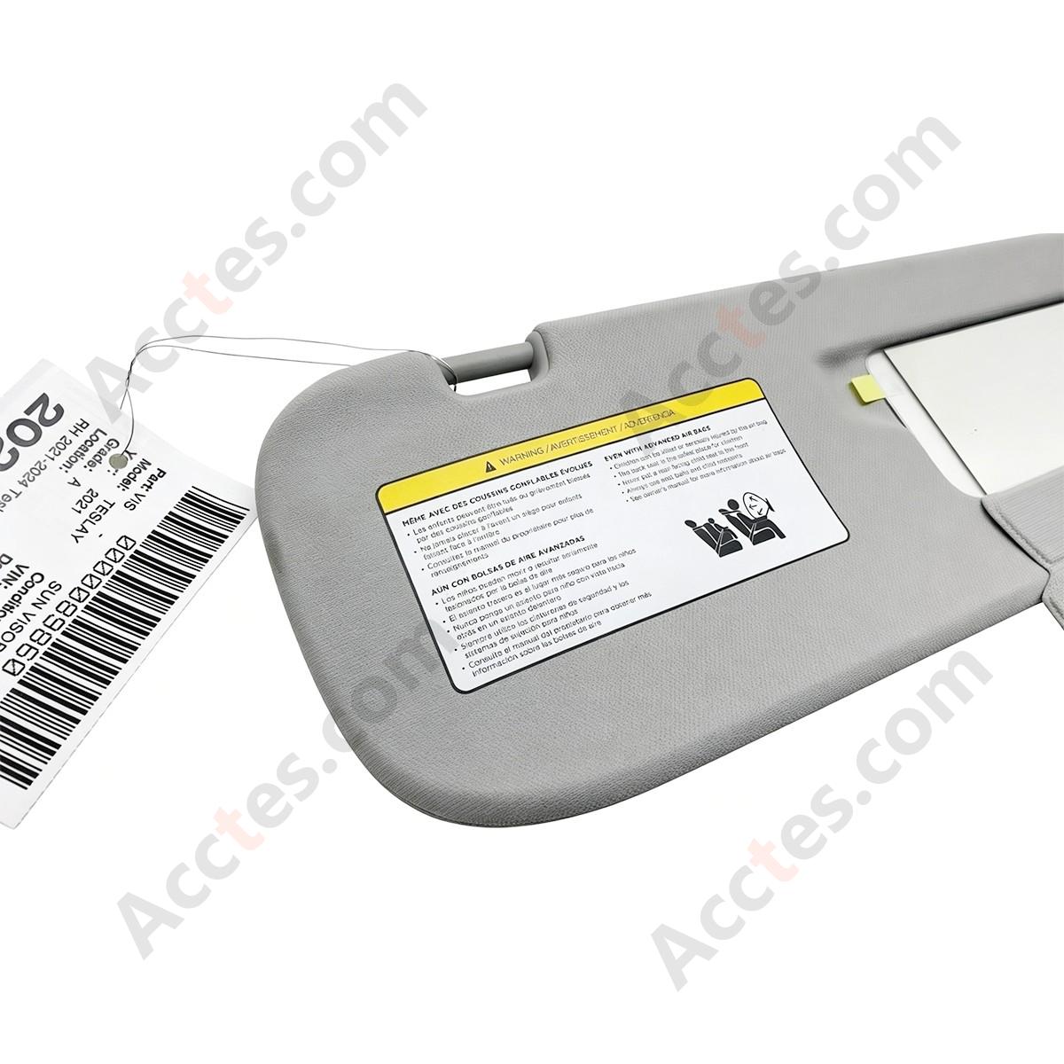 ⭕ 2021-2023 Tesla Model 3&Y Front Sun Visor Right Sunvisor Providence 1490406-01-B