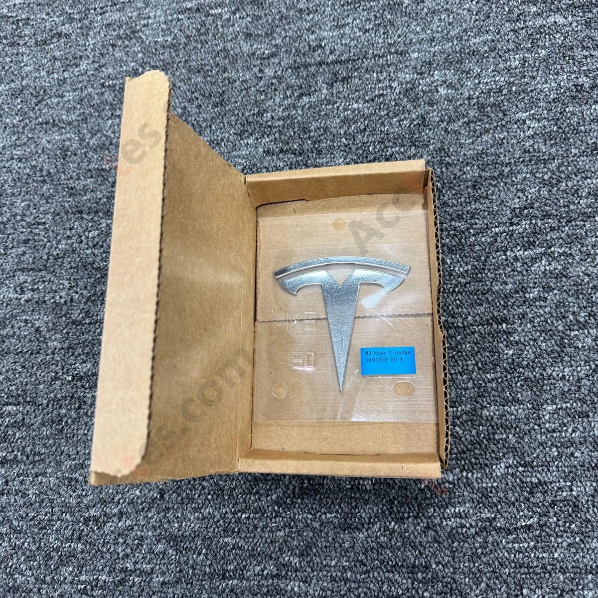 For Tesla 2017-2023 Model 3 Rear 【T】 Trunk Lid Badge Emblem OEM 1494950-00-A