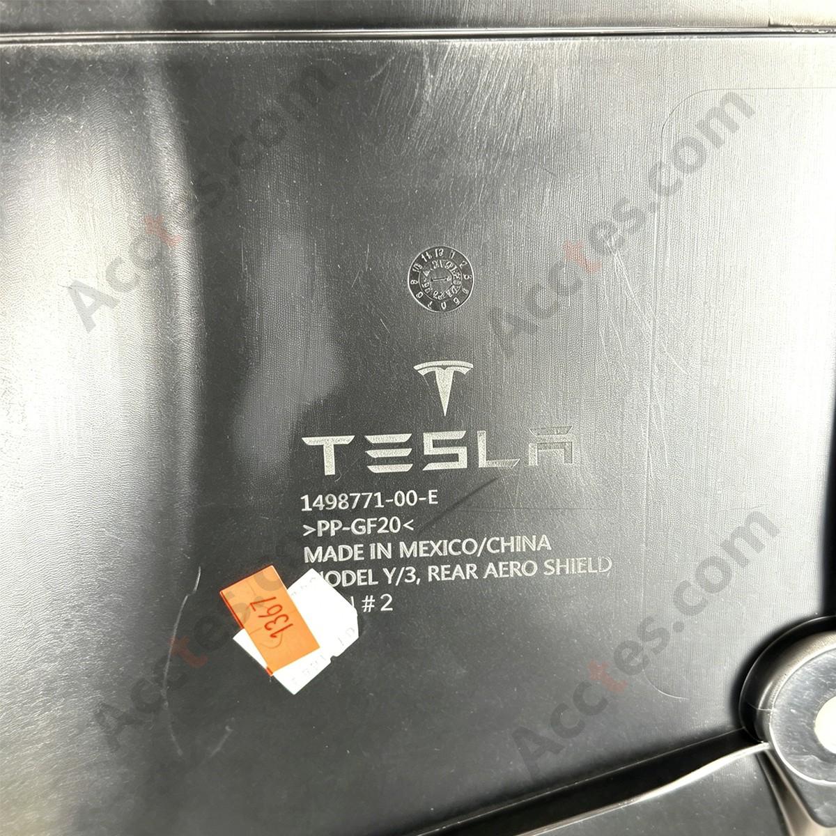 2017-2024 Tesla Model 3&Y Rear Bumper Cover Under Splash Shield 1498771-00-E OEM