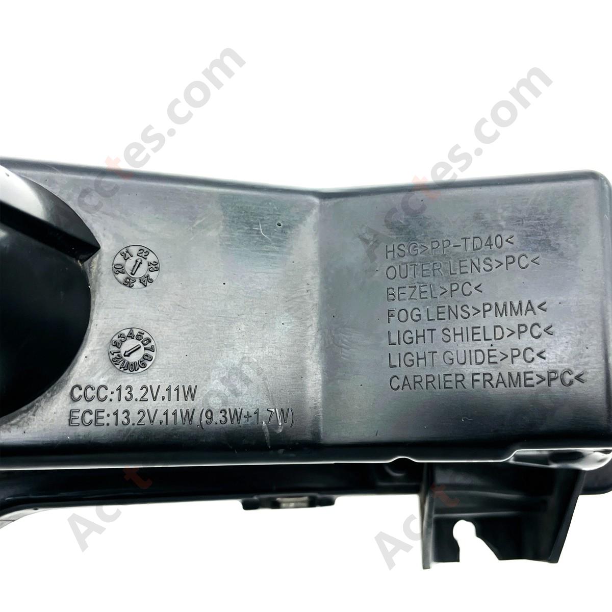 Tesla 2019-2023 Model 3&Y DRL Facia Fog Light Left Europe Side 1624797-00-A