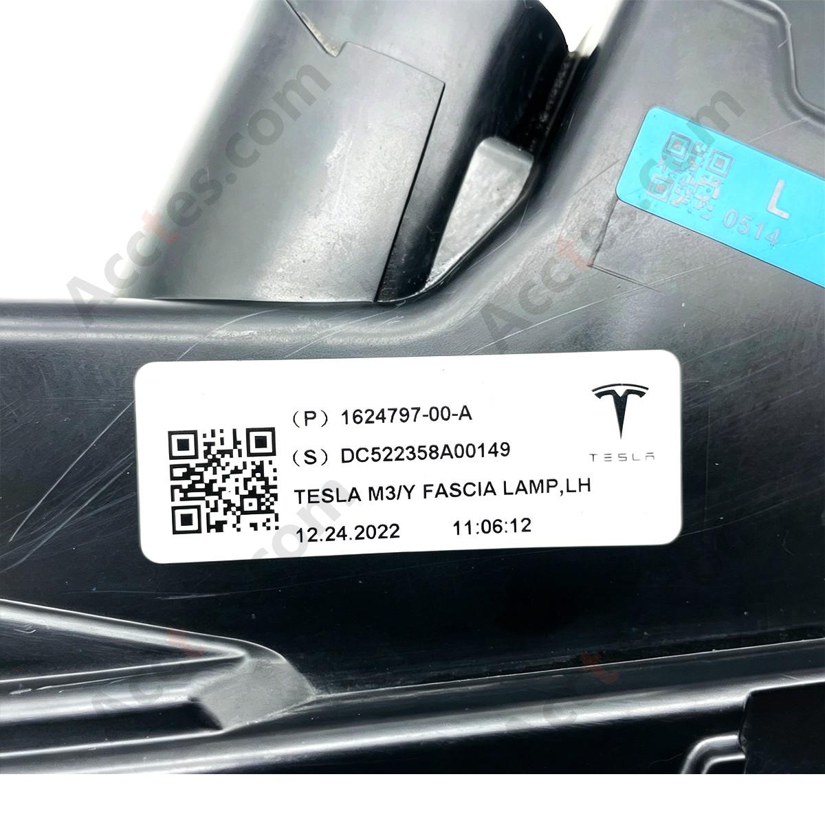 Tesla 2019-2023 Model 3&Y DRL Facia Fog Light Left Europe Side 1624797-00-A