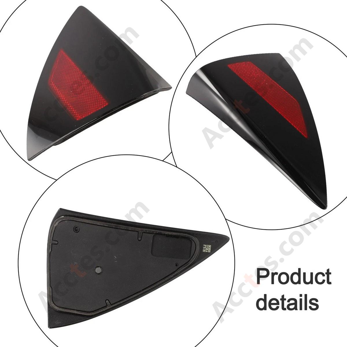 Rear Right Passenger Side Charging Port Cover With Tail Light Reflector Trim For 2023 Tesla Model 3 OEM 1715105-00-B