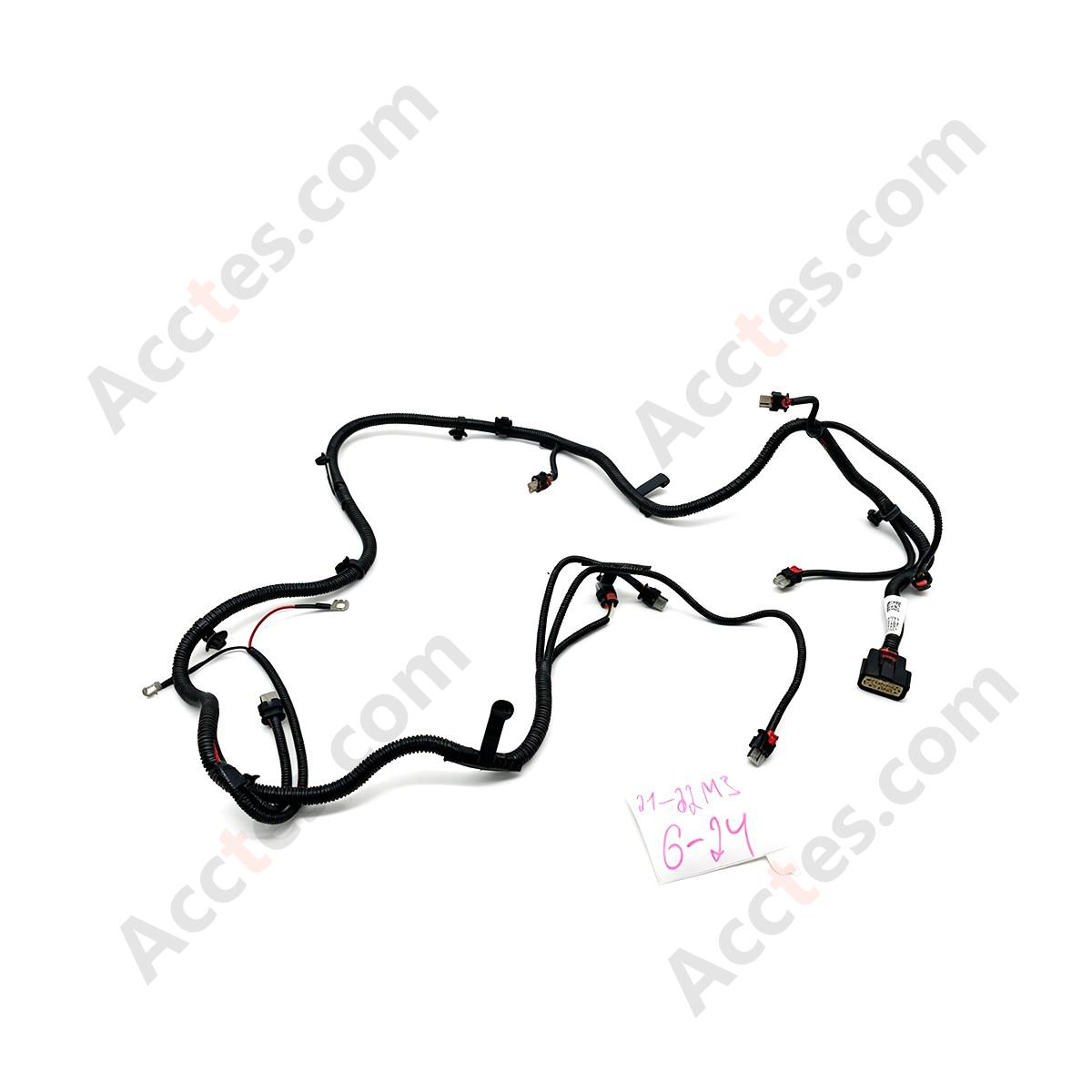 2021-2022 Tesla Model 3 Front Bumper Wiring Harness w/ Fog Lamp & Ultrasonic Parking Sensor 2067958-00-B OEM