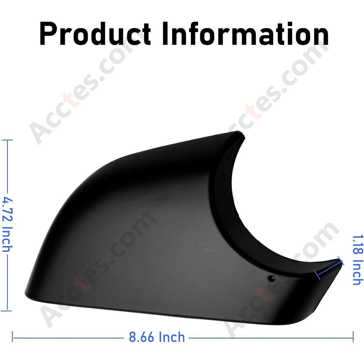 Compatible with Tesla Model 3 Mirror Bottom Cover 2021 black left Passenger Sid  2287.3305
