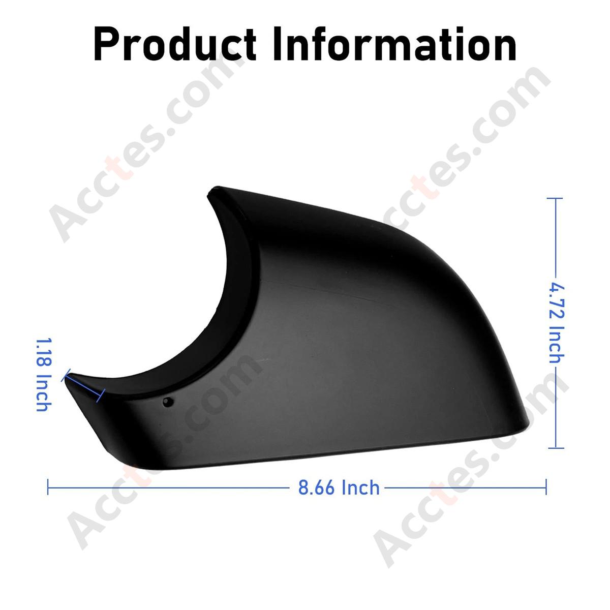 Jaronx Compatible with Tesla Model 3 Mirror Lower Cover Left Side Black 2287.3306