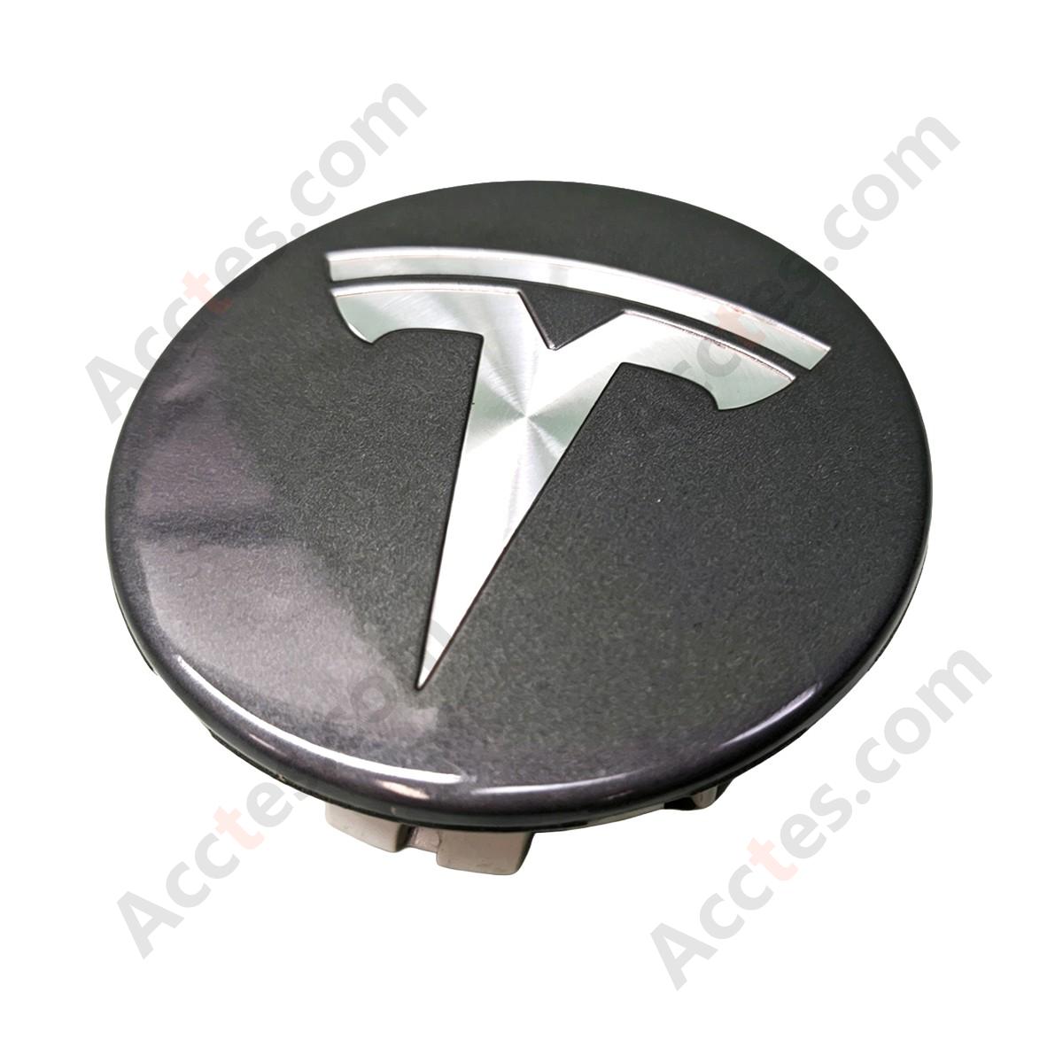 Grey Wheel Center Hub Cap With Logo OEM 6005879-01-A For Tesla Model 3 Model Y Model S Model X 2012-2021