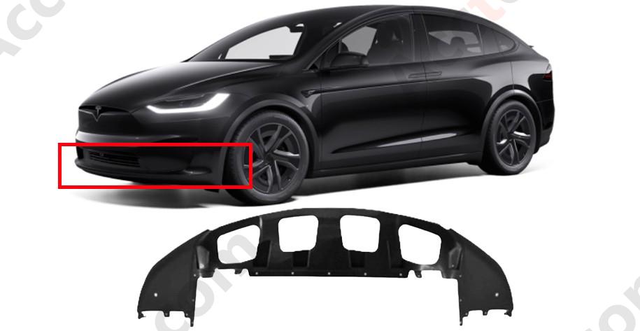 2015-2020 Tesla Model X Front Bumper Upper Grille Bracket 1034833-00-E OEM