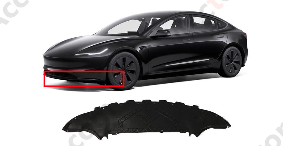For Tesla Model 3 Front Bumper Under Cover Panel Shield Splash Guard Protection