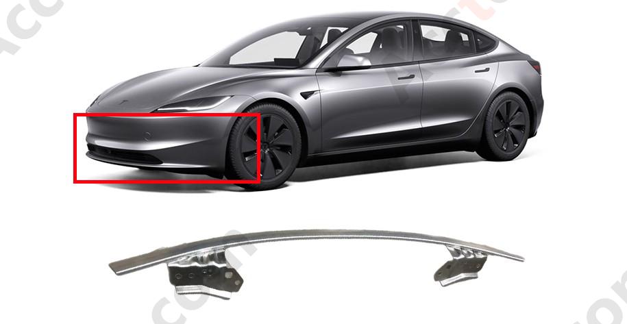 Fit For 2019-2023 Tesla Model 3 Front Bumper Lower Reinforcement Impact Crash Bar