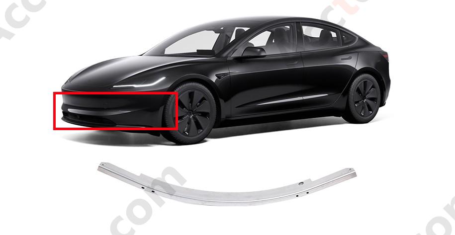 Front Bumper Beam Assembly for Tesla Model 3 2017-2023 1104667-99-J 1104667-00-K