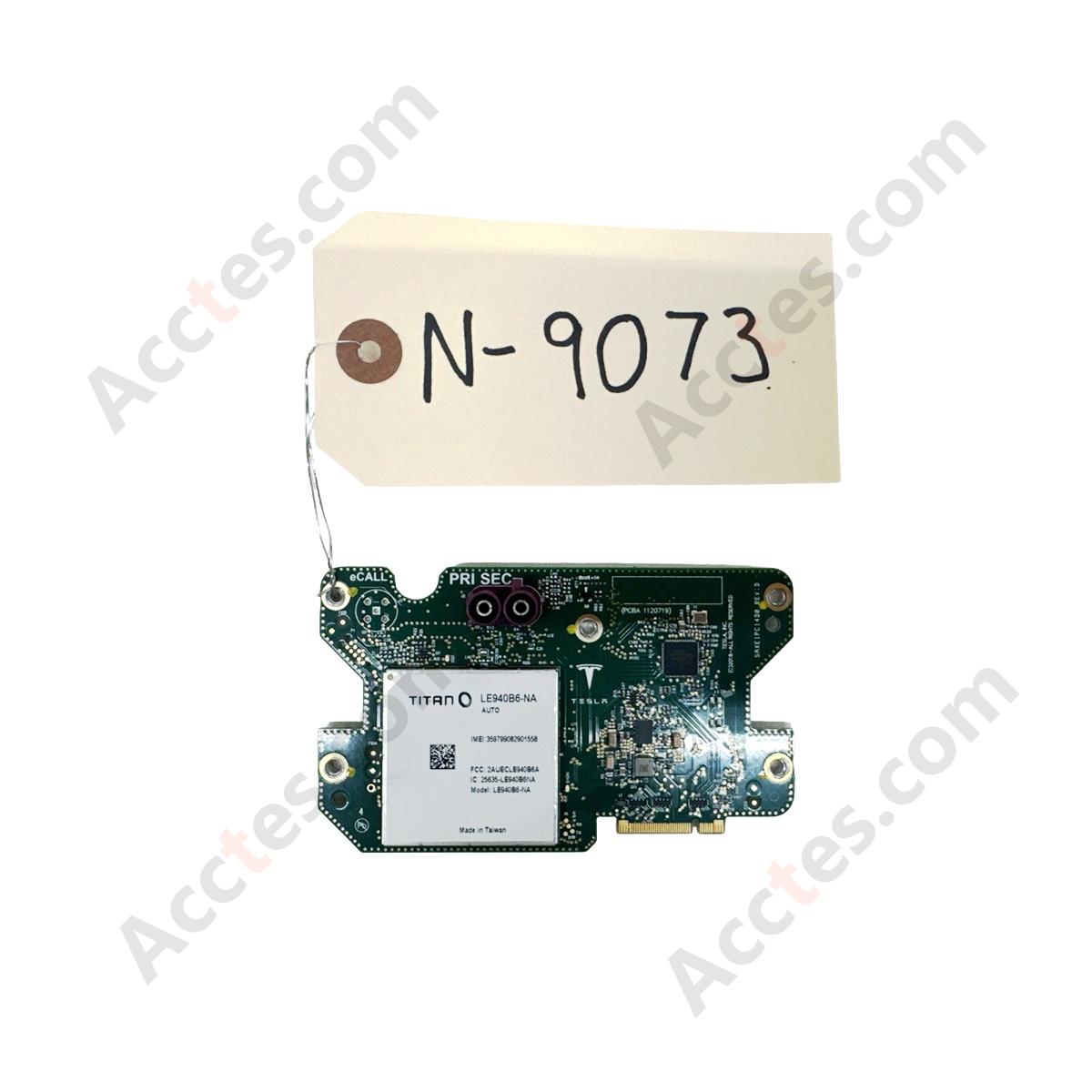 12-21 TESLA Model  3&Y S X MODEM CONNECTIVITY CARD LTE 1120719-00-D LE940B6-NA 9073 B133