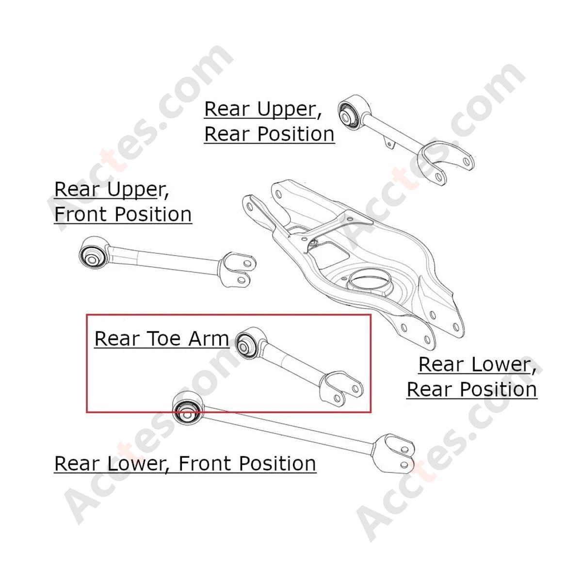 NEW For Tesla Model 3&Y Suspension Rear Toe Link Left or Right Control Arm Short 1188431-00-A