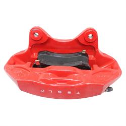 2020-2025 OEM Tesla Model Y Front wheel cylinder - red LH with brake pads 1669541-00-A