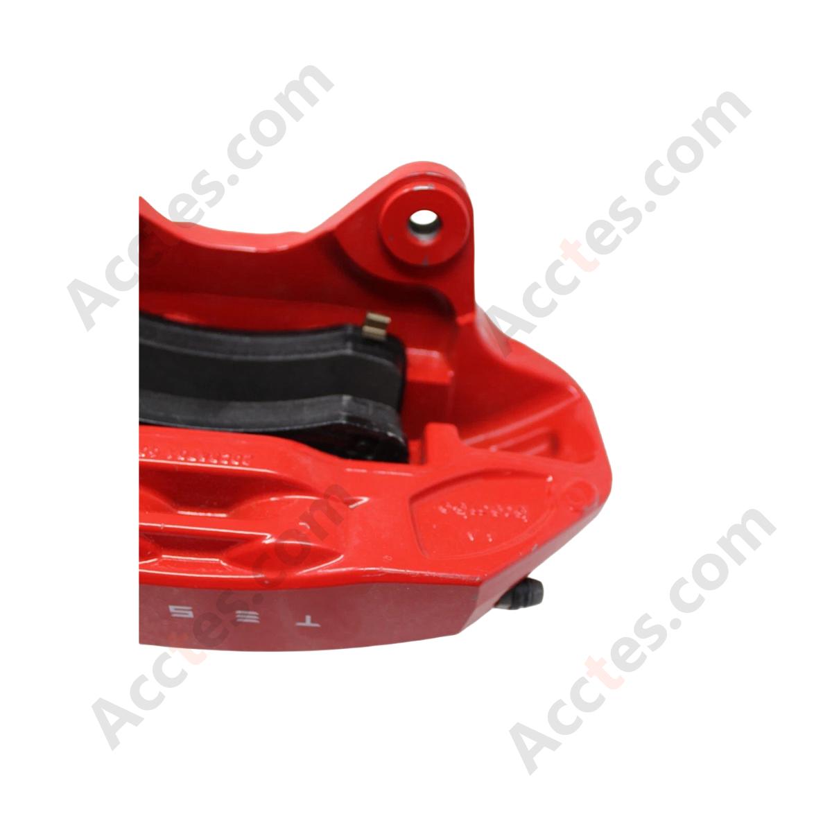 2020-2025 OEM Tesla Model Y Front wheel cylinder - red LH with brake pads 1669541-00-A