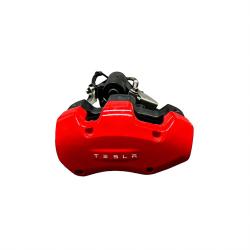 2020-2024 TESLA MODEL Y REAR LEFT BREMBO BRAKE CALIPER RED OEM, 1188643-00-C