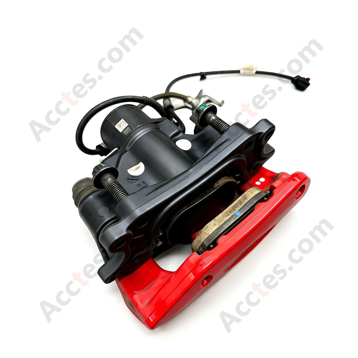 2020-2024 TESLA MODEL Y REAR LEFT BREMBO BRAKE CALIPER RED OEM, 1188643-00-C