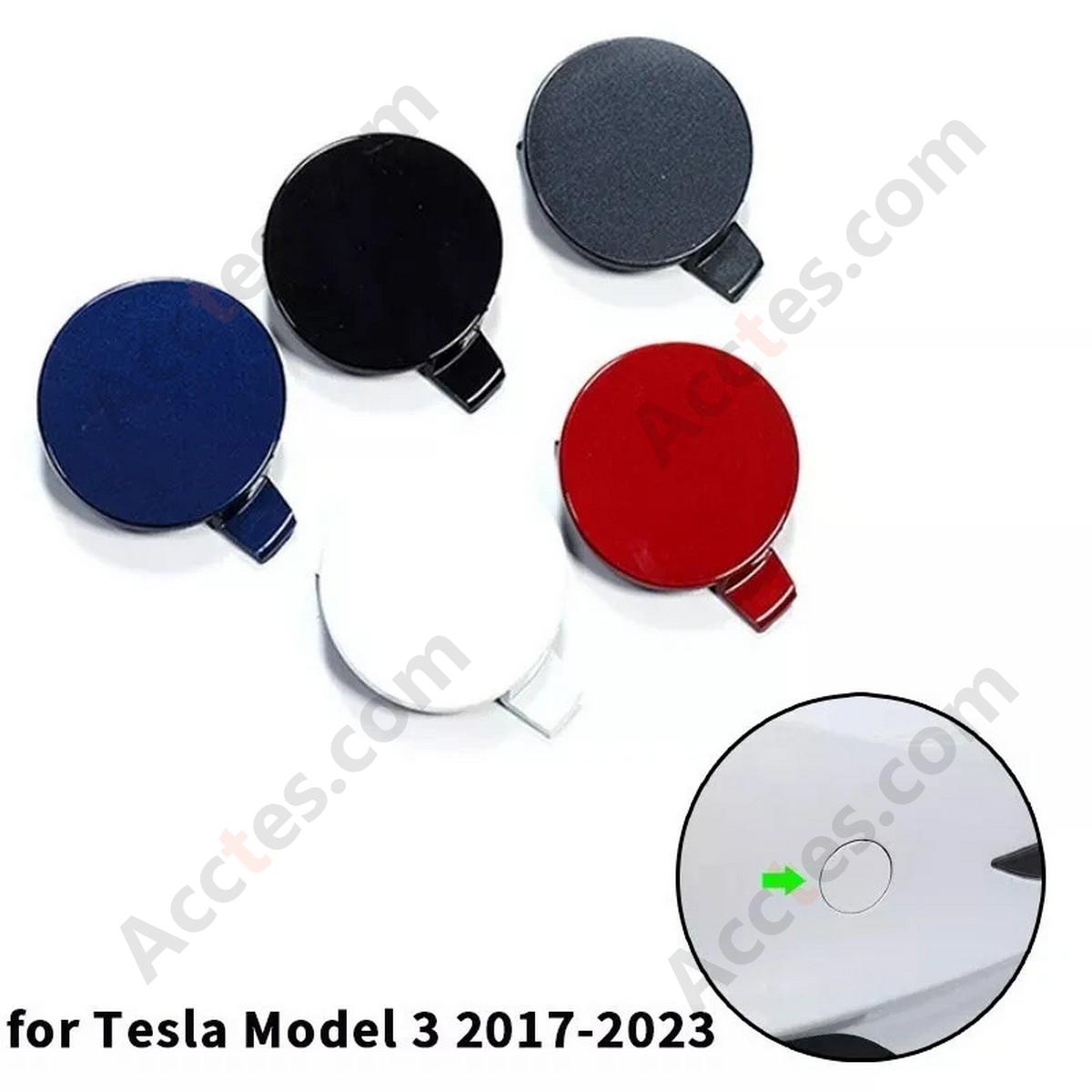 Front Bumper Tow Hook Eye Cover Cap For Tesla Model Y 2020-2022 1493746-00-A New