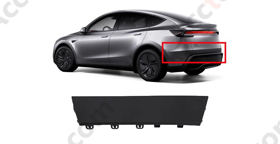 Rear bumper - lower middle cover plate For 2020-2023 Tesla Model Y 1494009-00-B