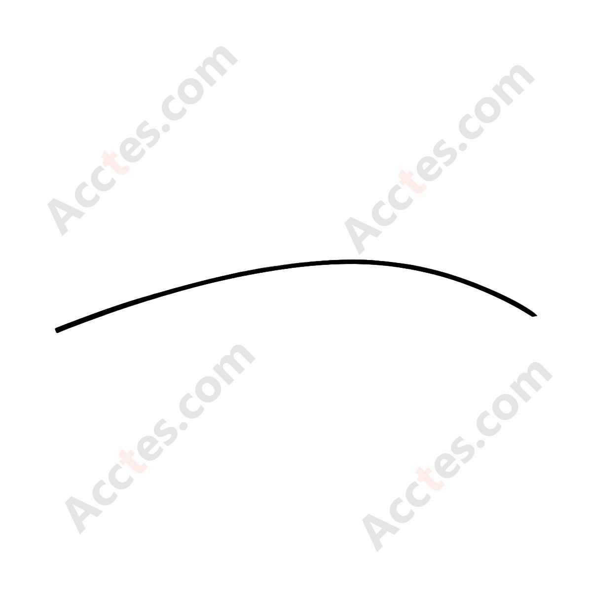 NEW OEM Tesla Model Y Brightwork Upper Right Hand 1495731-00-C