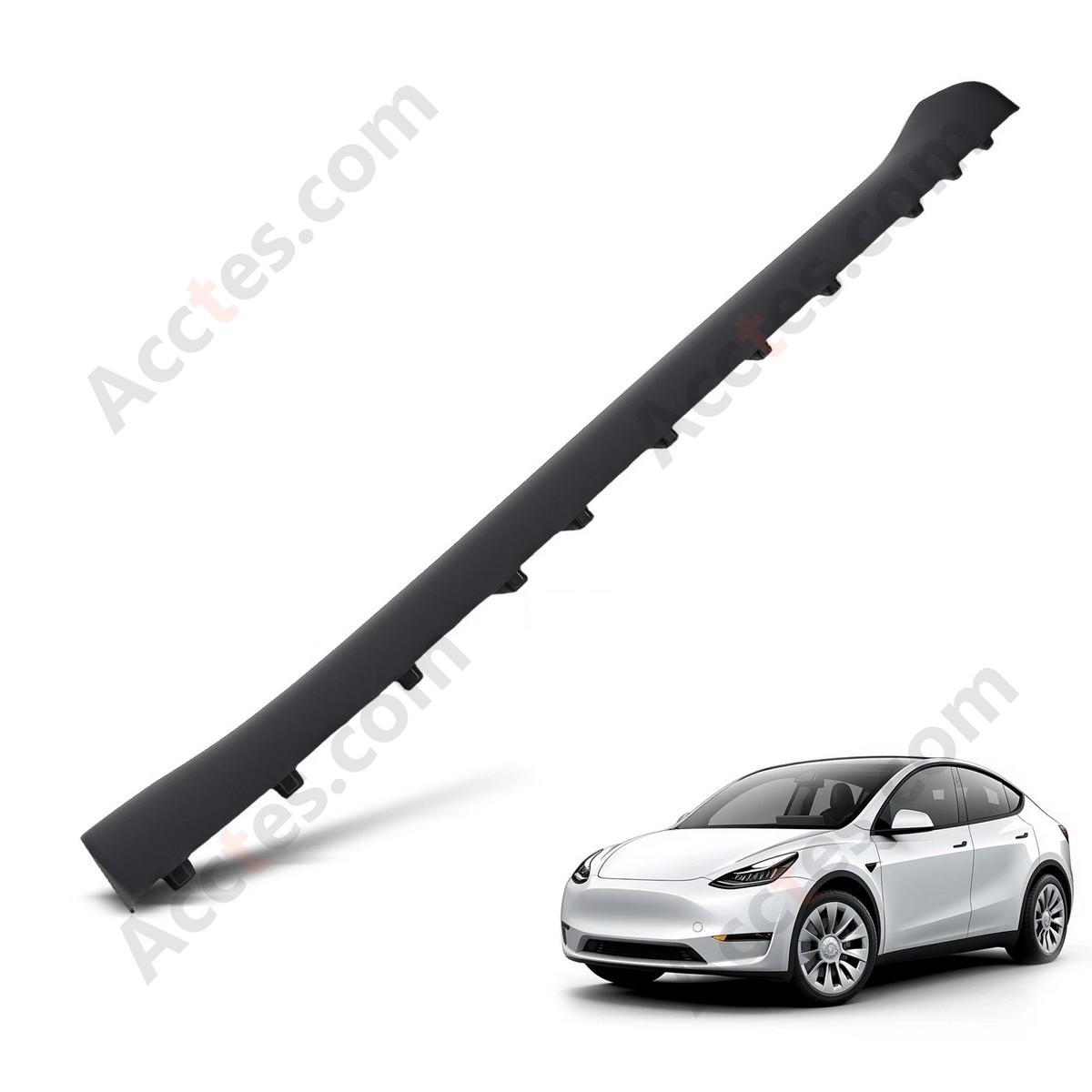 2020-2023 Tesla Model Y Driver Left Outer Side Body Guard Skirt Extension Black Panel 1497740-00-C