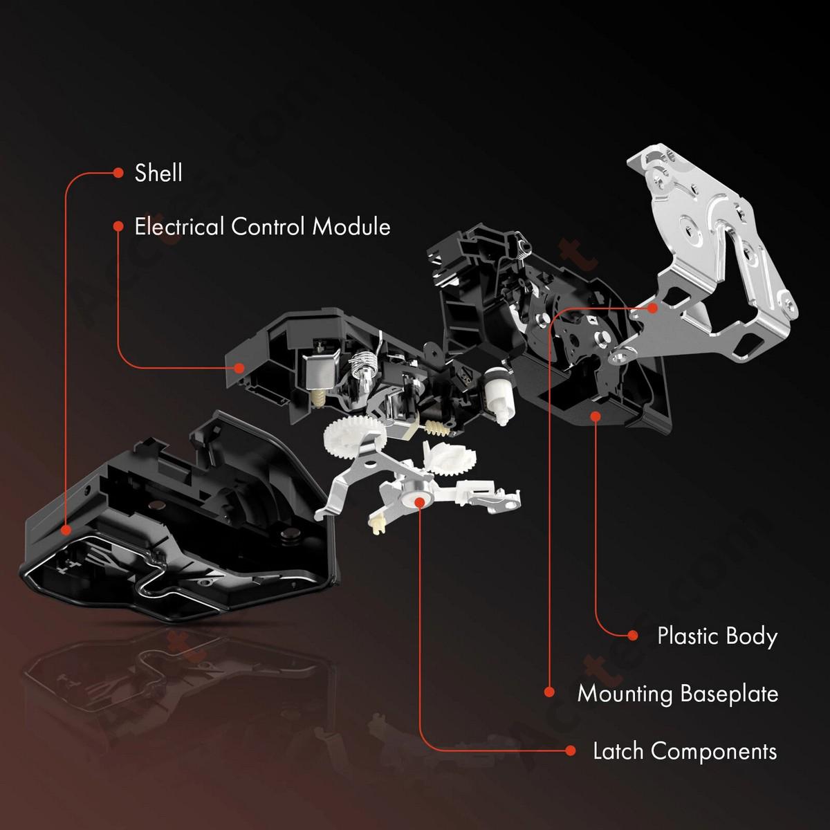 Front hood lock assembly/three piece set  2017-2023