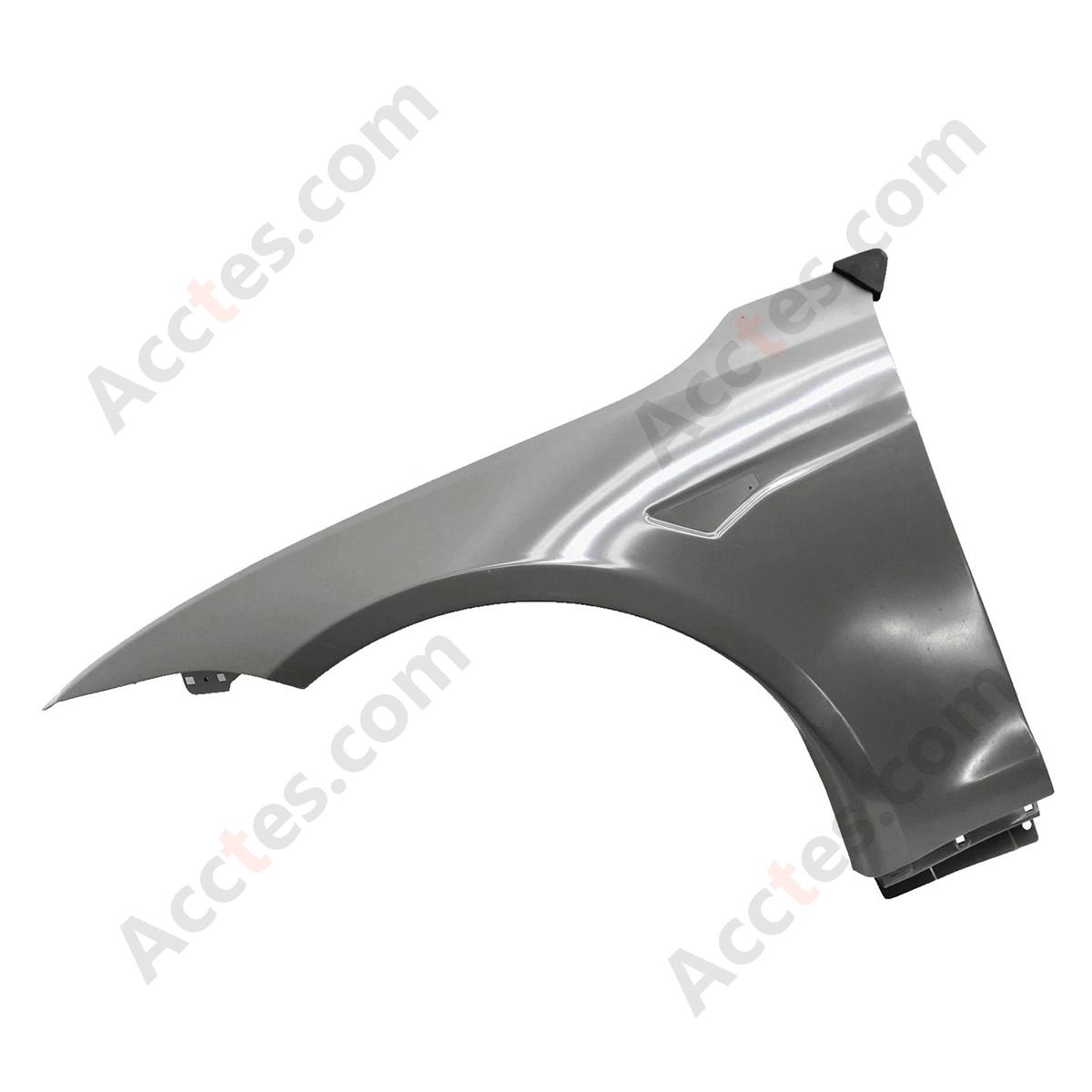 Primed Front Left Driver Side Fender Shell Panel OEM 1562551-E0-A Compatible with 2021-2026 Tesla Model S Exterior Body Replacement Mudguard