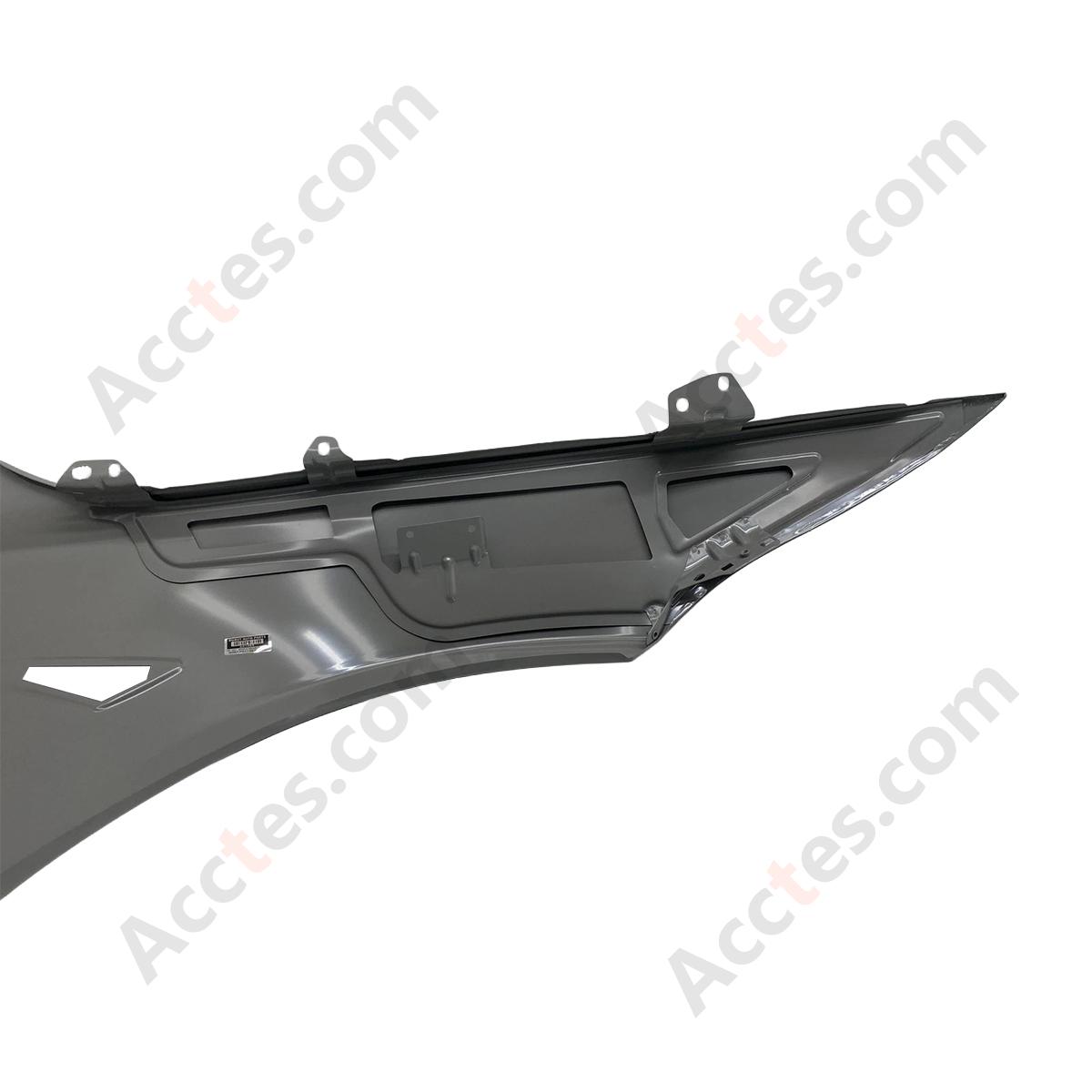 Primed Front Left Driver Side Fender Shell Panel OEM 1562551-E0-A Compatible with 2021-2026 Tesla Model S Exterior Body Replacement Mudguard