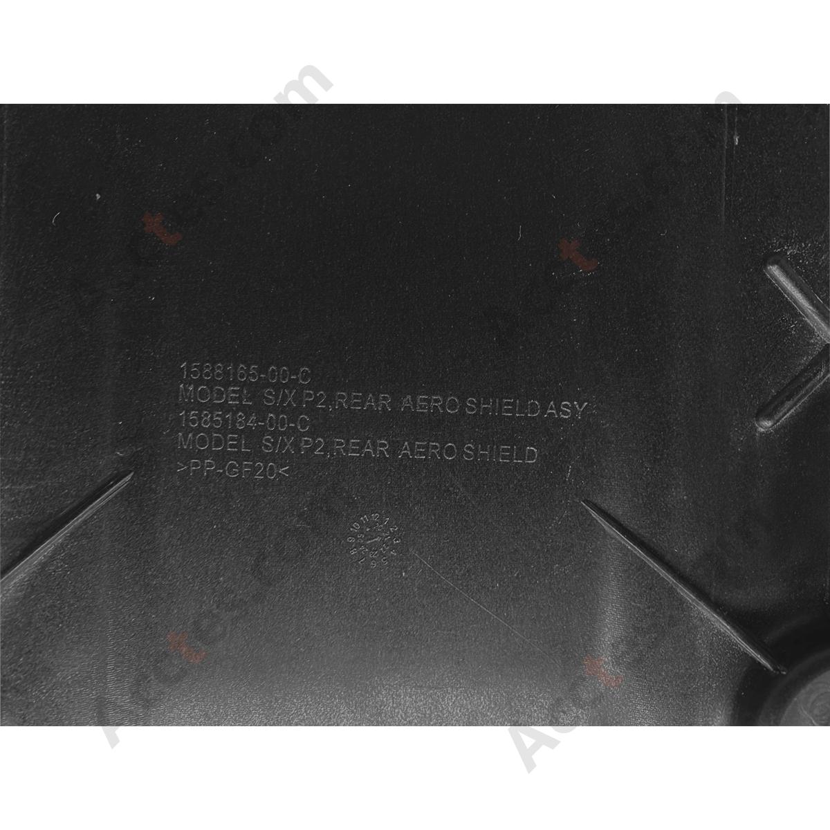 For Tesla 2021-2026 Model S X Rear Underbody Lower Diffuser Aero Shield Cover 1588165-00-C
